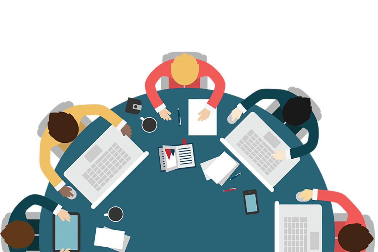Technology professionals at work